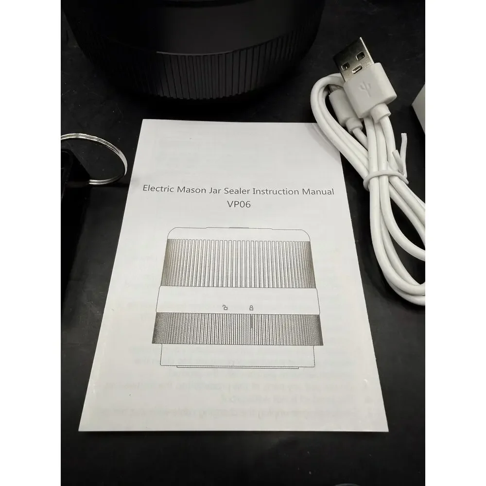 Electric Mason Jar Vacuum Sealer Kit VP06 New (open box) Tested Working